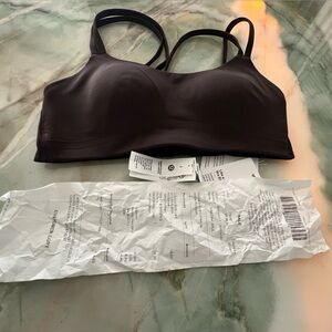 Lululemon Athletica Dark Brown Bra sequoia size 2 B/C cup - new w/tags detached